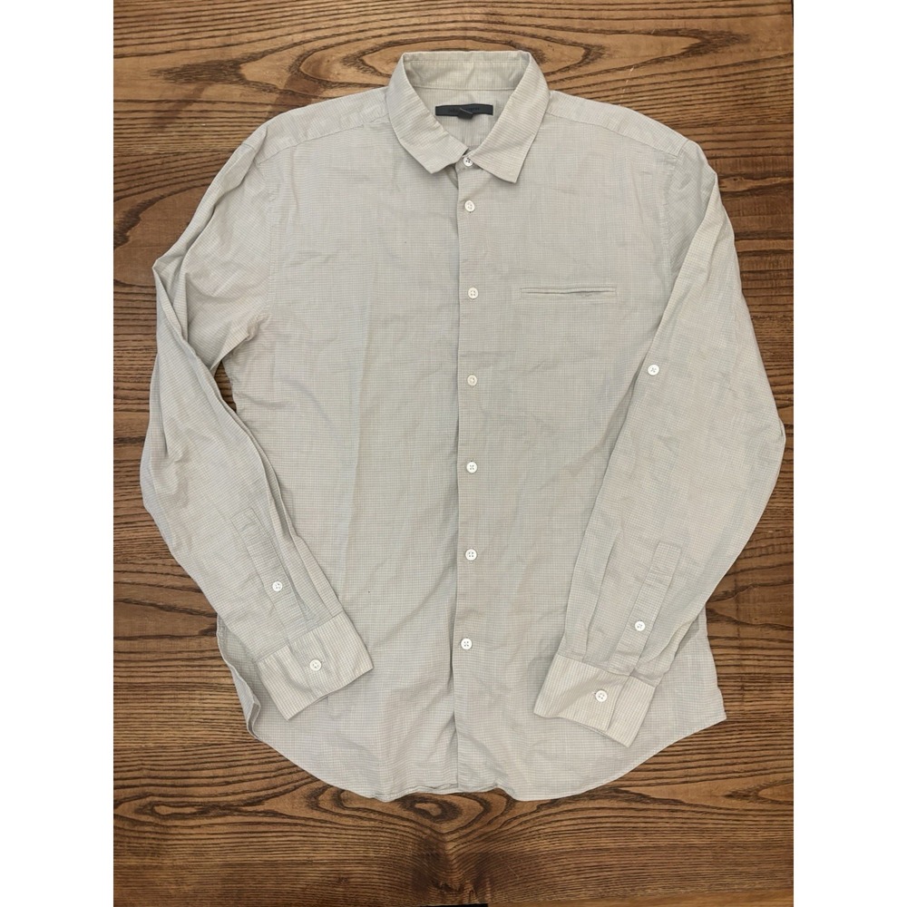 Lot Of 2 John Varvatos Men's Medium 100% Cotton Long Sleeve Button Down Shirts - Picture 2 of 14